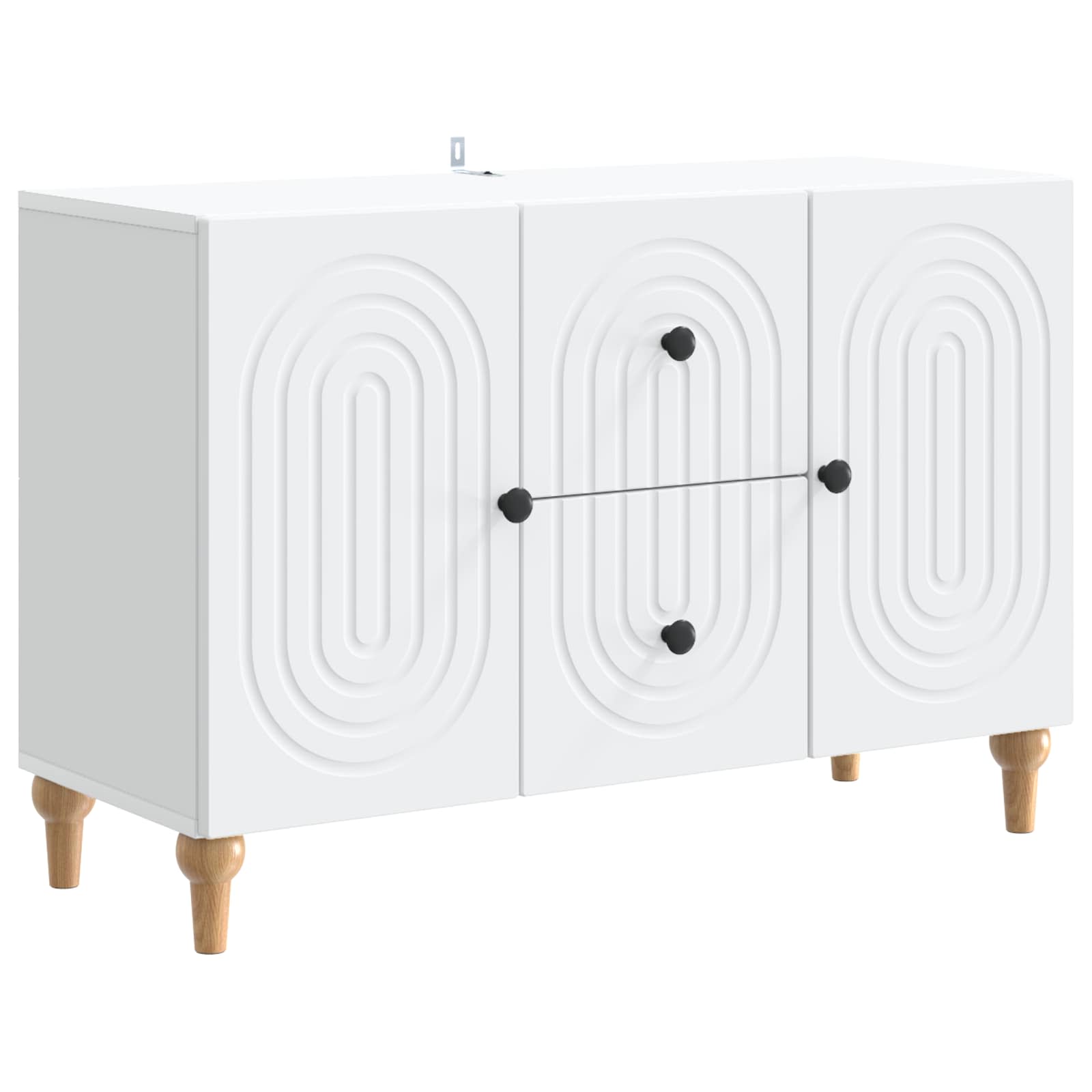 TV-Schränk mit Schubladen Weiß 89 x 34,5 x 60 cm Holzwerkstoff