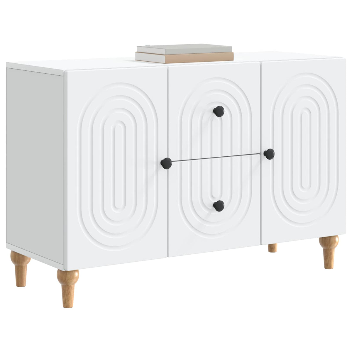 TV-Schränk mit Schubladen Weiß 89 x 34,5 x 60 cm Holzwerkstoff