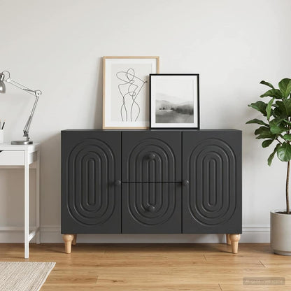 TV-Schränk Schwarz 89 x 34,5 x 60 cm Holzwerkstoff