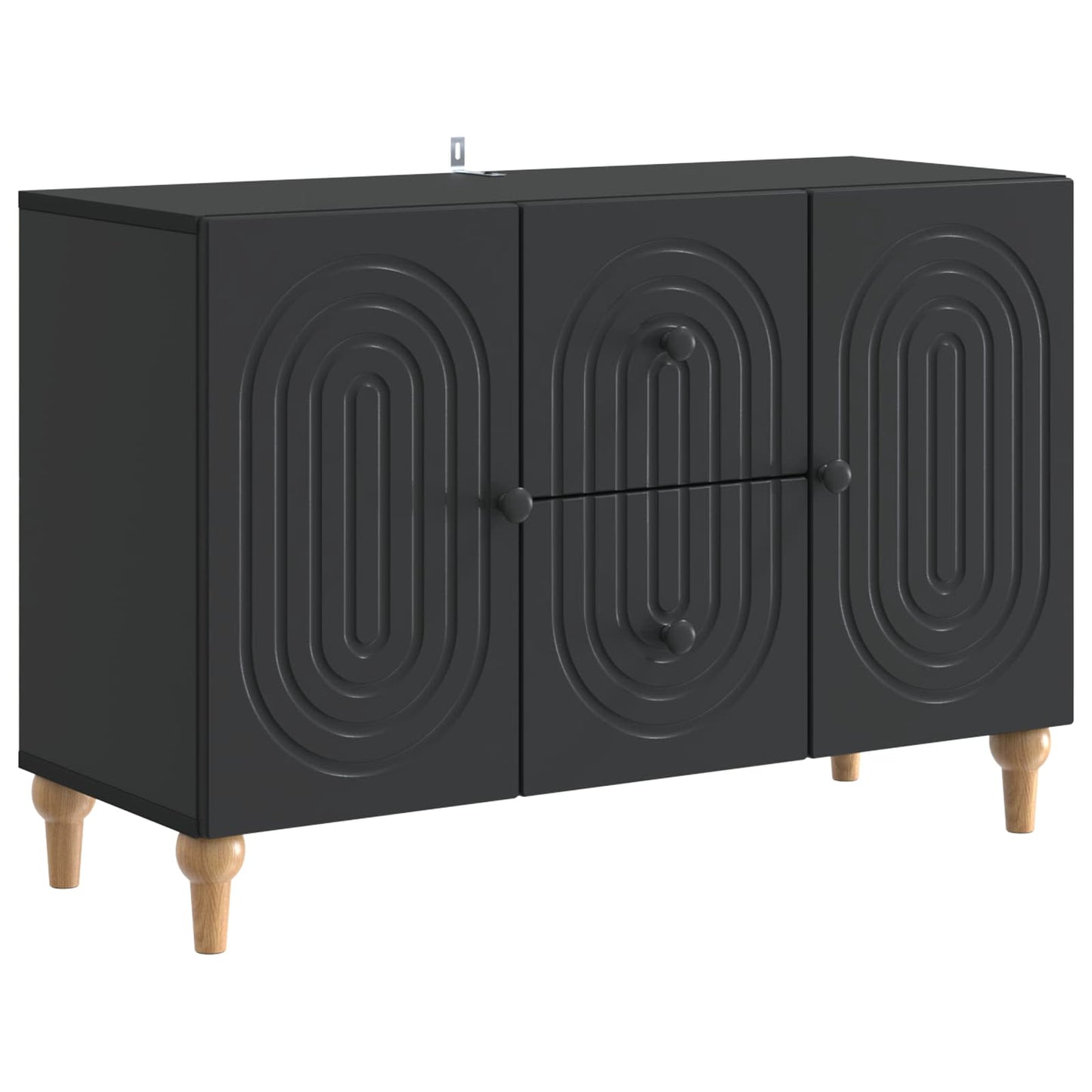 TV-Schränk Schwarz 89 x 34,5 x 60 cm Holzwerkstoff
