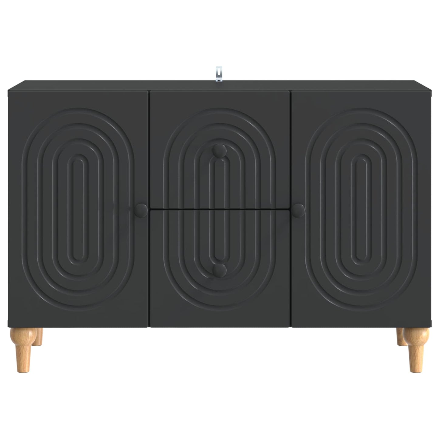 TV-Schränk Schwarz 89 x 34,5 x 60 cm Holzwerkstoff