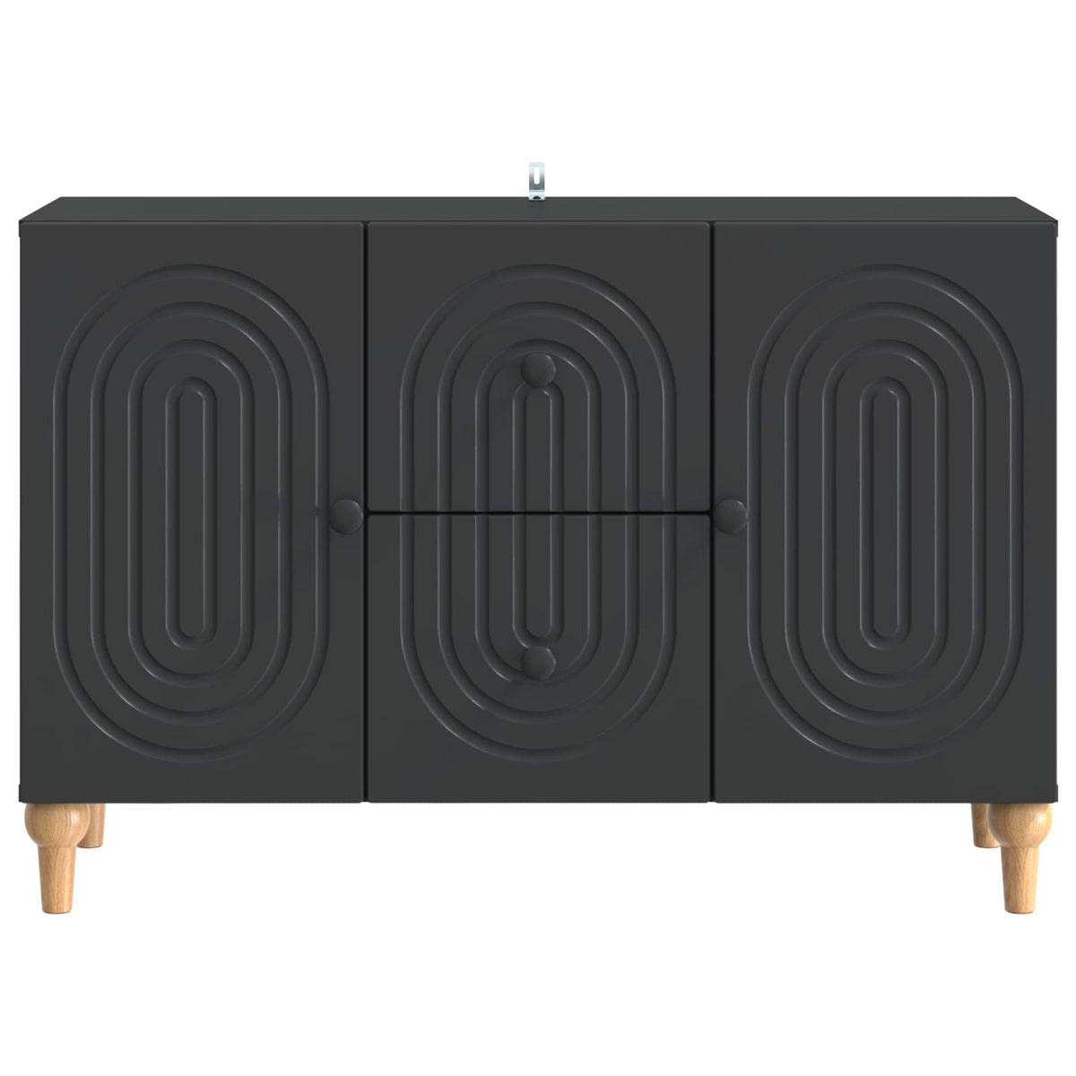 TV-Schränk Schwarz 89 x 34,5 x 60 cm Holzwerkstoff