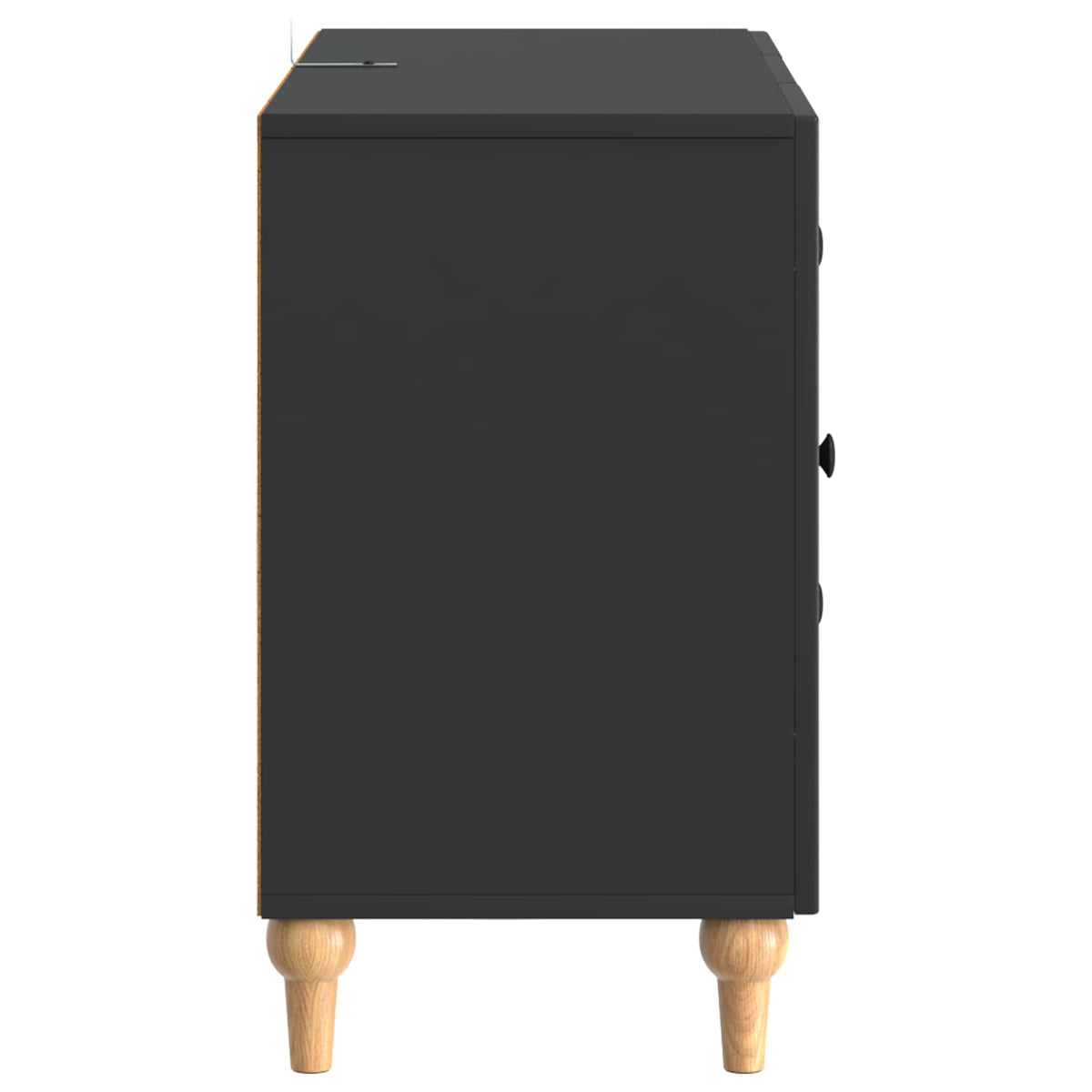 TV-Schränk Schwarz 89 x 34,5 x 60 cm Holzwerkstoff