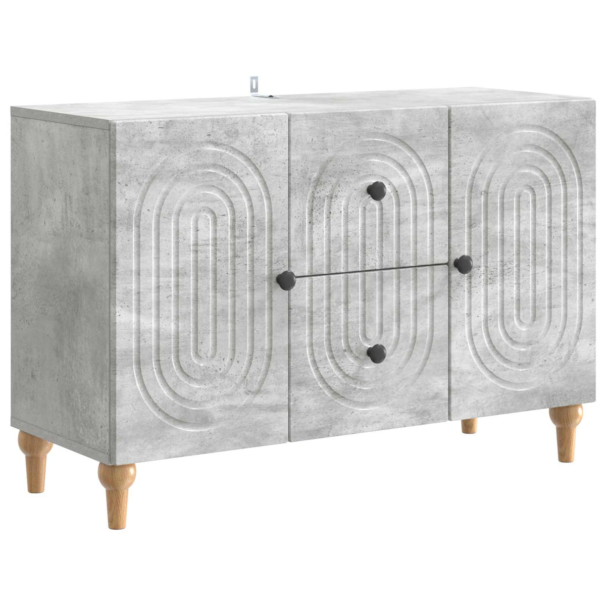 TV-Schränk Betongrau 89 x 34,5 x 60 cm Holzwerkstoff