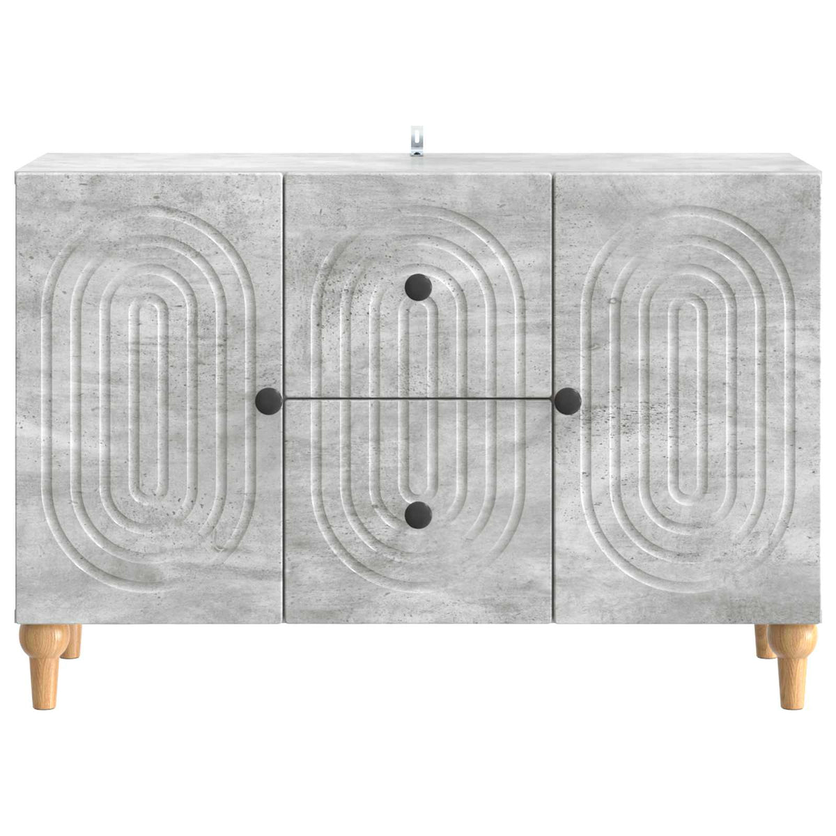TV-Schränk Betongrau 89 x 34,5 x 60 cm Holzwerkstoff