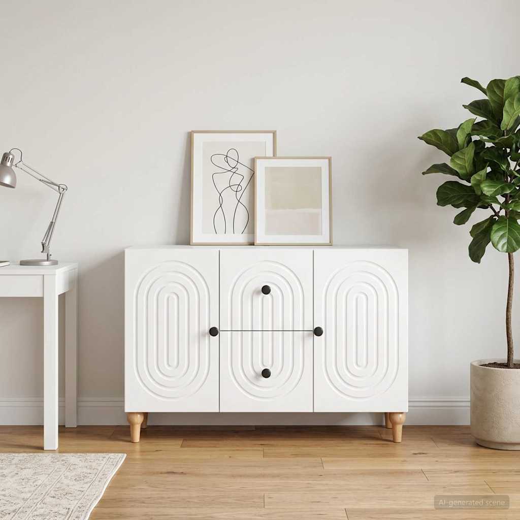 TV-Schränk Hochglanz Weiß 89 x 34,5 x 60 cm Holzwerkstoff