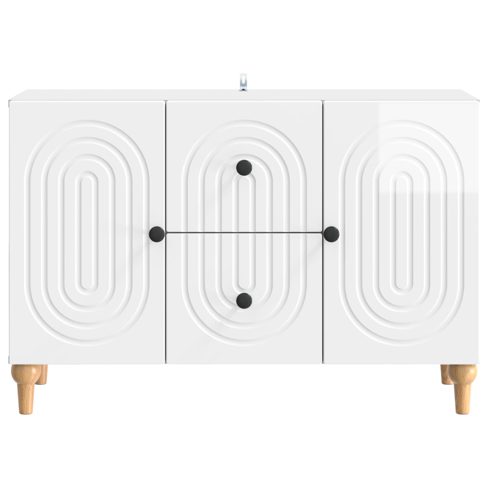 TV-Schränk Hochglanz Weiß 89 x 34,5 x 60 cm Holzwerkstoff