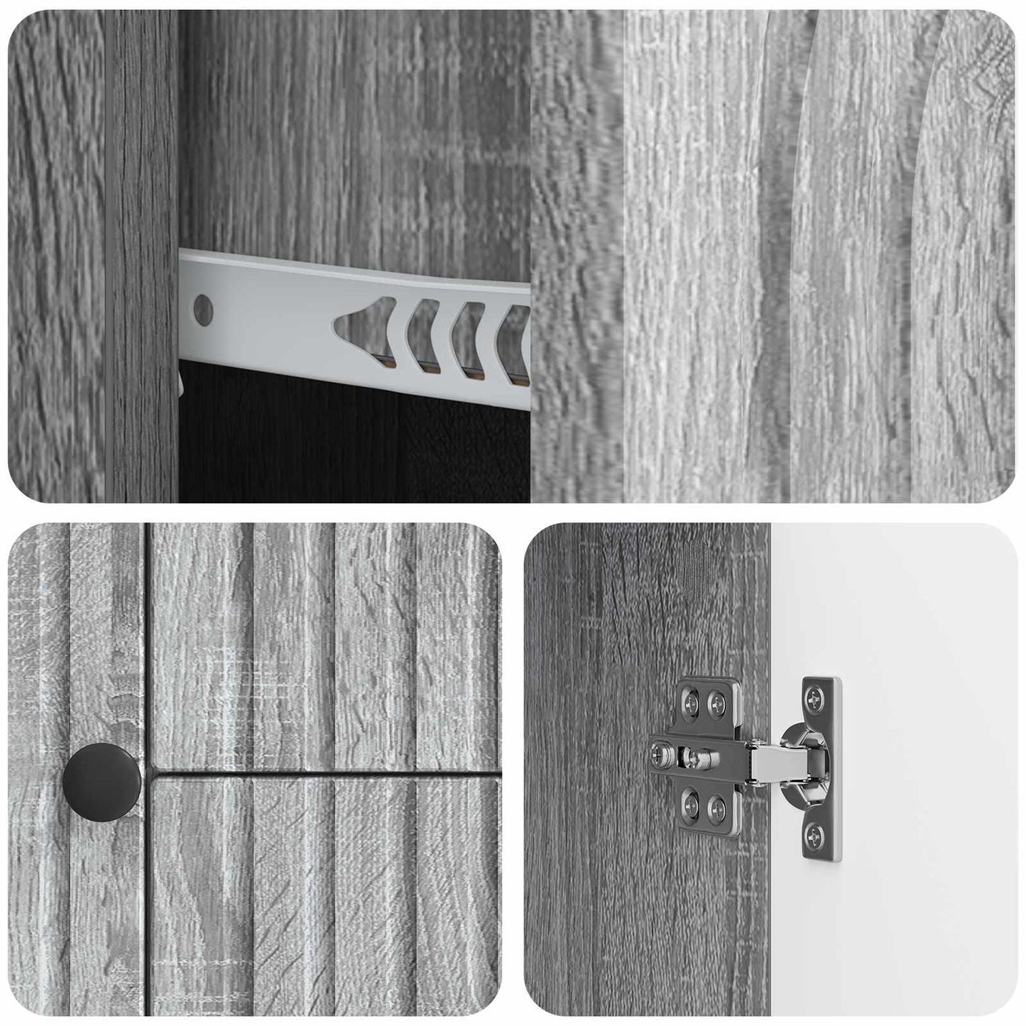 TV-Schränk Graues Sonoma 89 x 34,5 x 60 cm Holzwerkstoff
