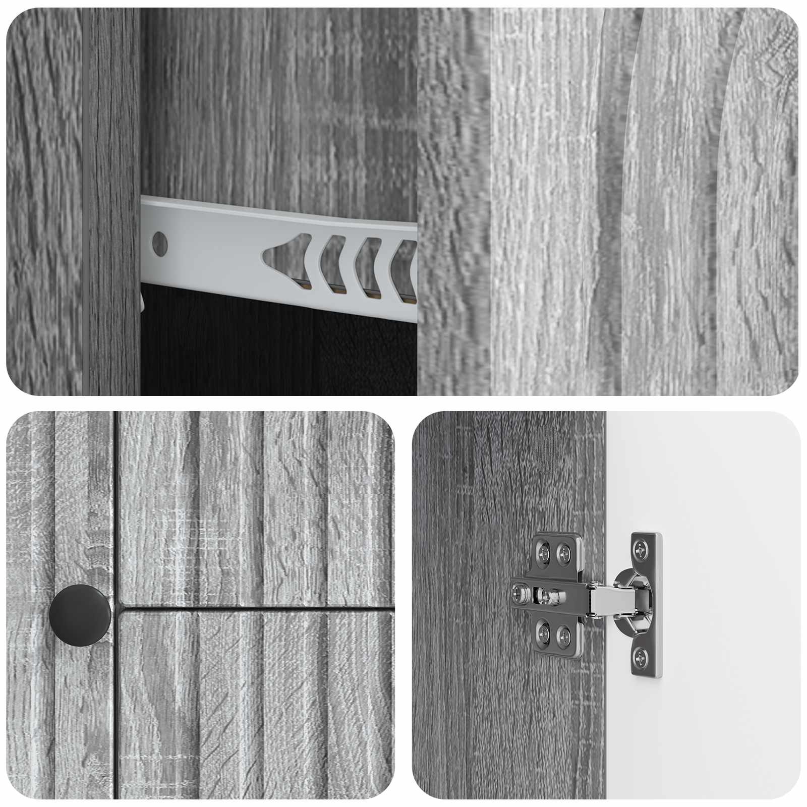 TV-Schränk Graues Sonoma 89 x 34,5 x 60 cm Holzwerkstoff