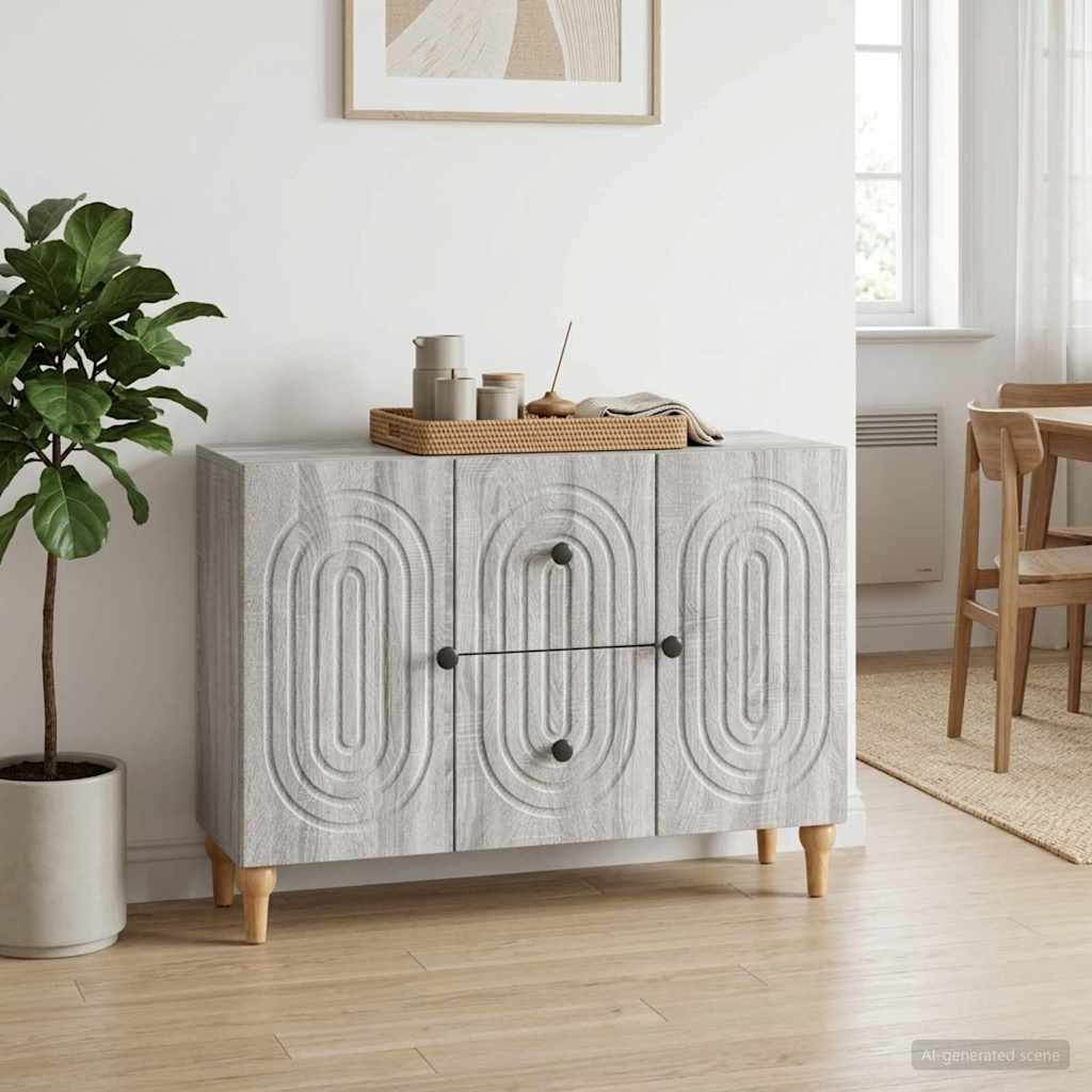 TV-Schränk Graues Sonoma 89 x 34,5 x 60 cm Holzwerkstoff