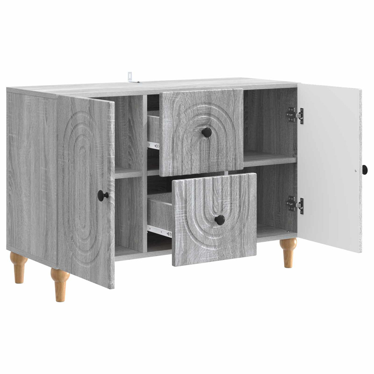 TV-Schränk Graues Sonoma 89 x 34,5 x 60 cm Holzwerkstoff