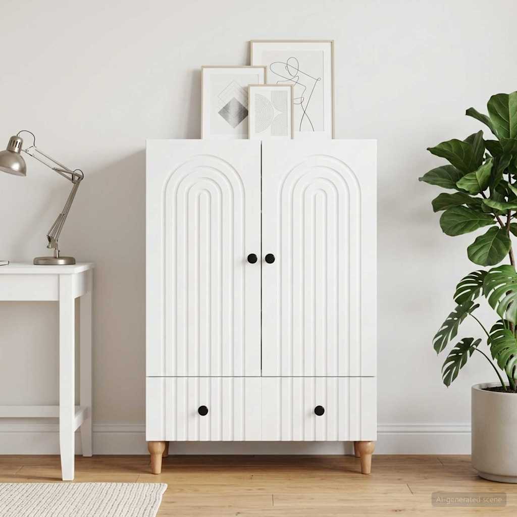 Sideboard Weiß 66 x 34,5 x 95 cm Holzwerkstoff