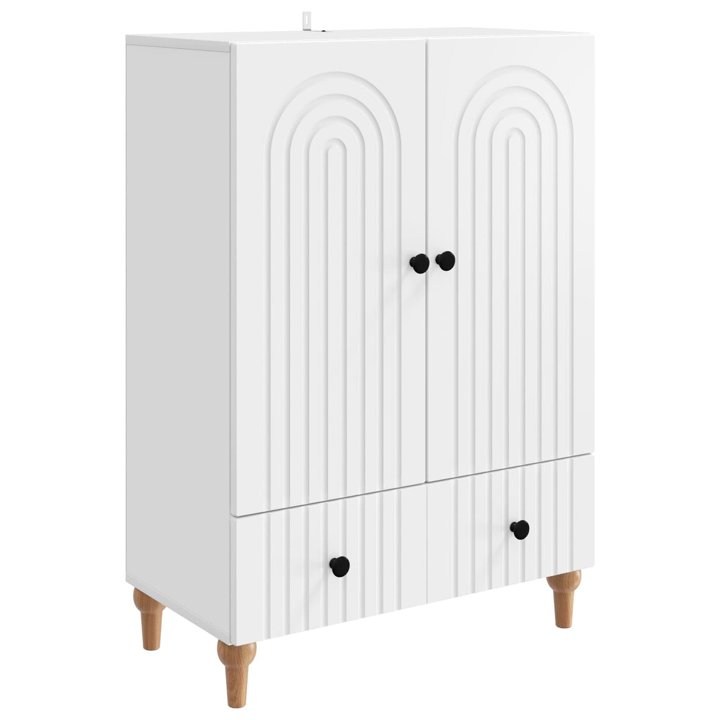 Sideboard Weiß 66 x 34,5 x 95 cm Holzwerkstoff