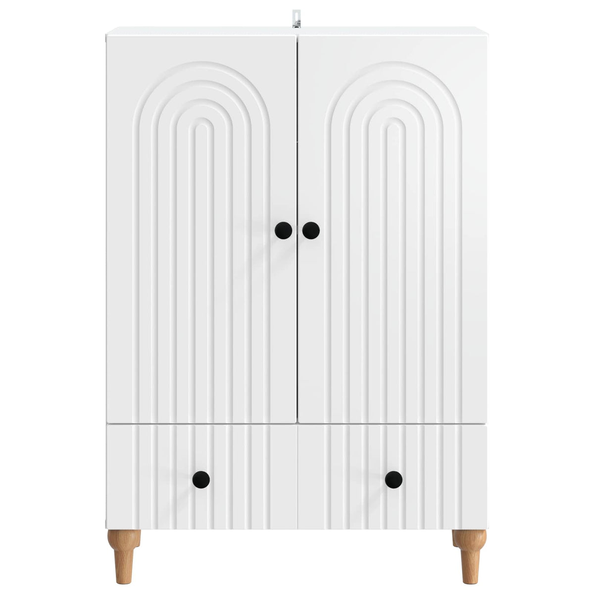 Sideboard Weiß 66 x 34,5 x 95 cm Holzwerkstoff