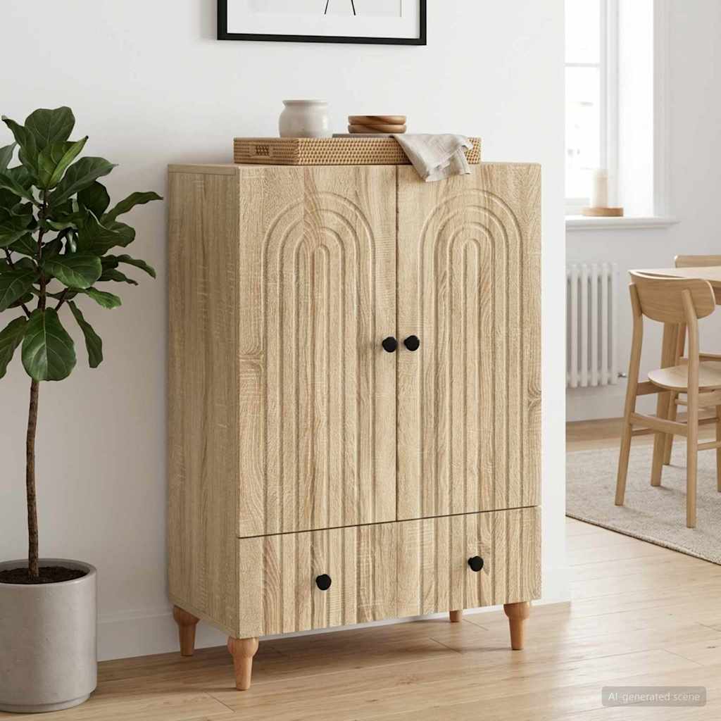 Sideboard Sonoma-Eiche 66 x 34,5 x 95 cm Holzwerkstoff