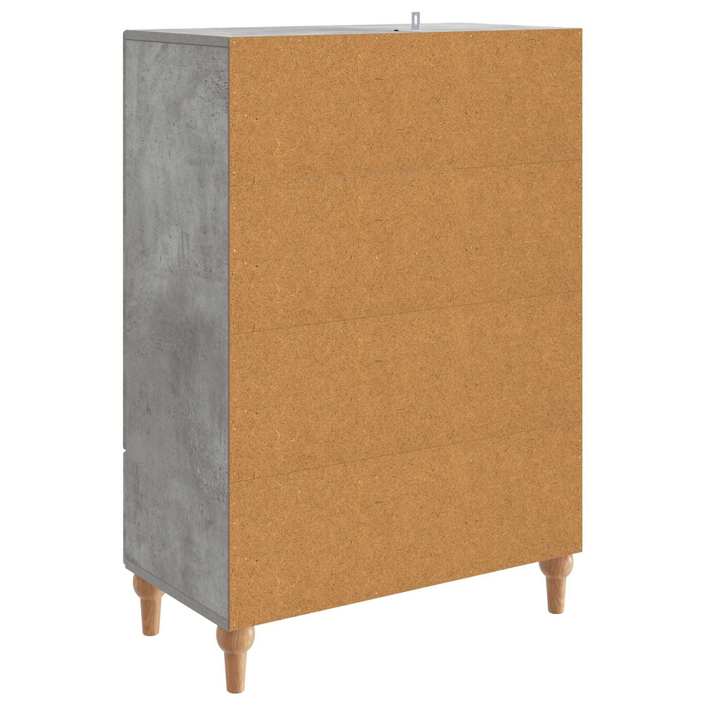 Sideboard Betongrau 66 x 34,5 x 95 cm Holzwerkstoff