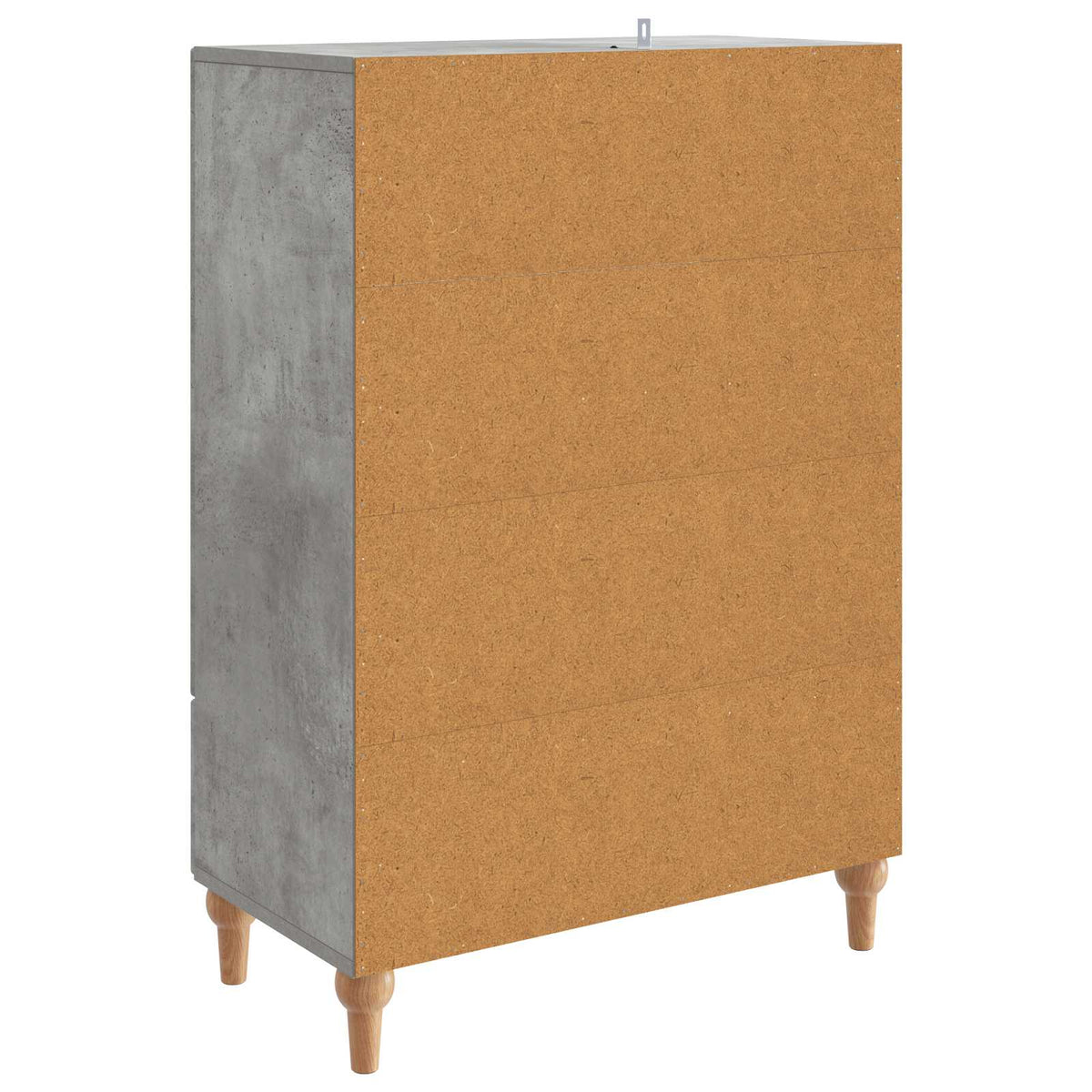 Sideboard Betongrau 66 x 34,5 x 95 cm Holzwerkstoff