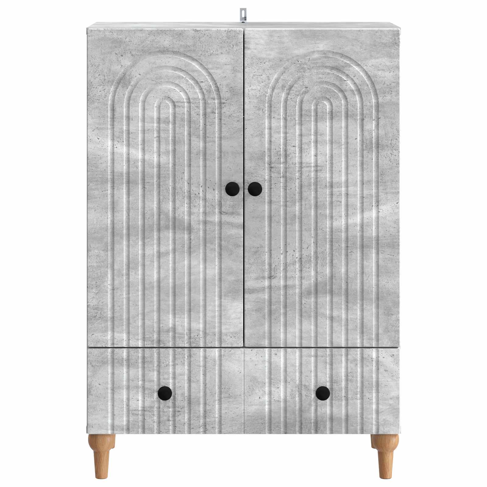 Sideboard Betongrau 66 x 34,5 x 95 cm Holzwerkstoff