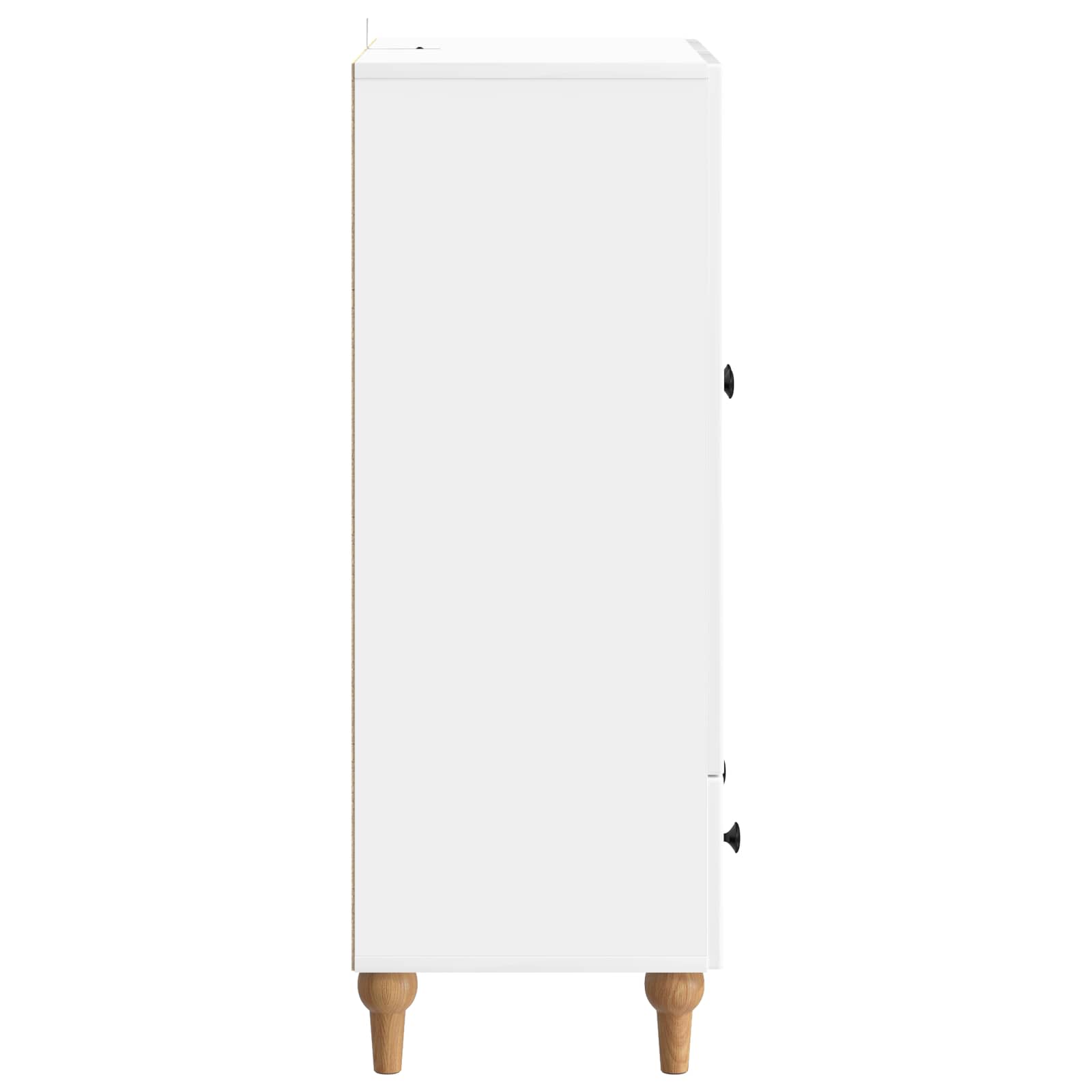Sideboard Hochglanz Weiß 66 x 34,5 x 95 cm Holzwerkstoff