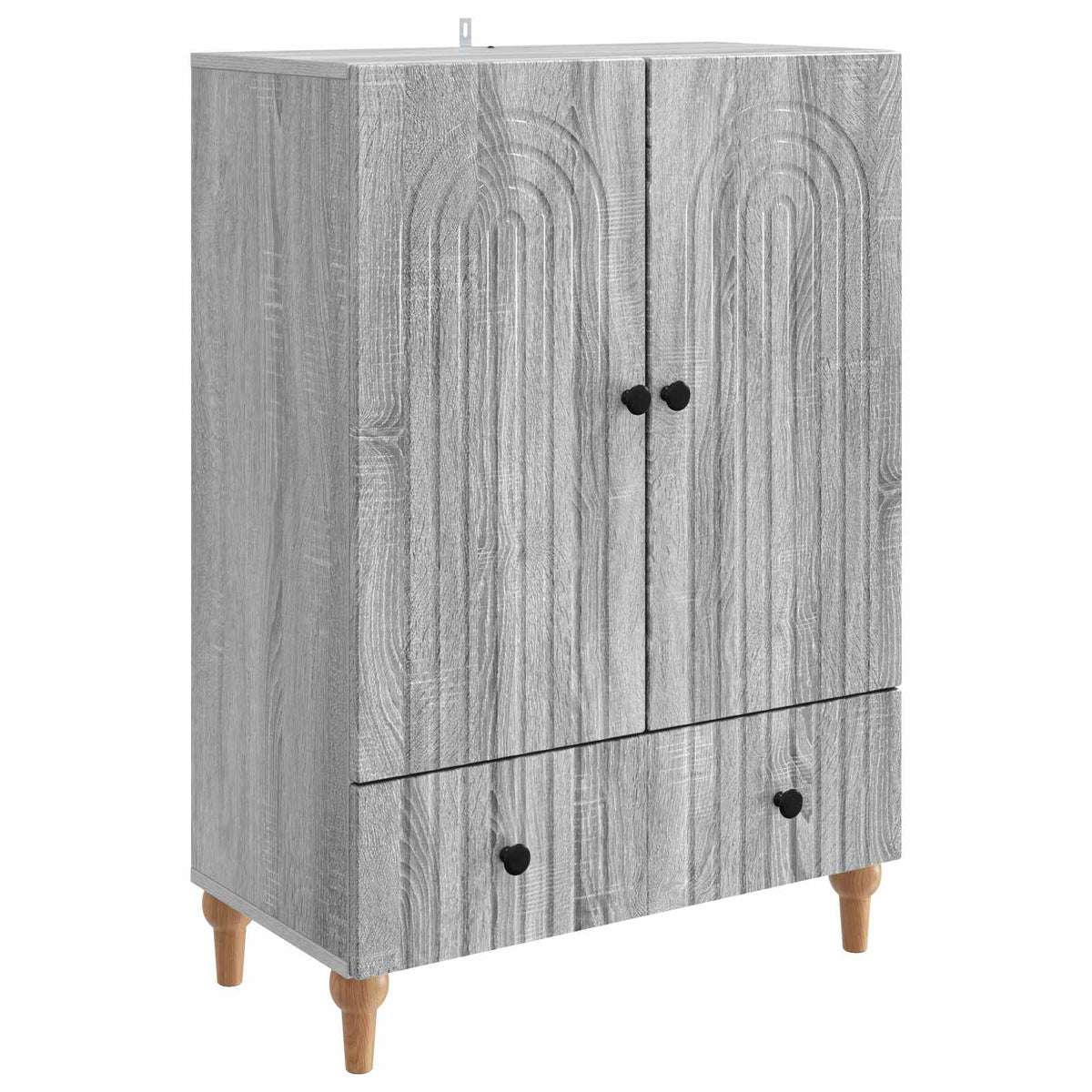 Sideboard Sonoma-Grau 66 x 34,5 x 95 cm Holzwerkstoff