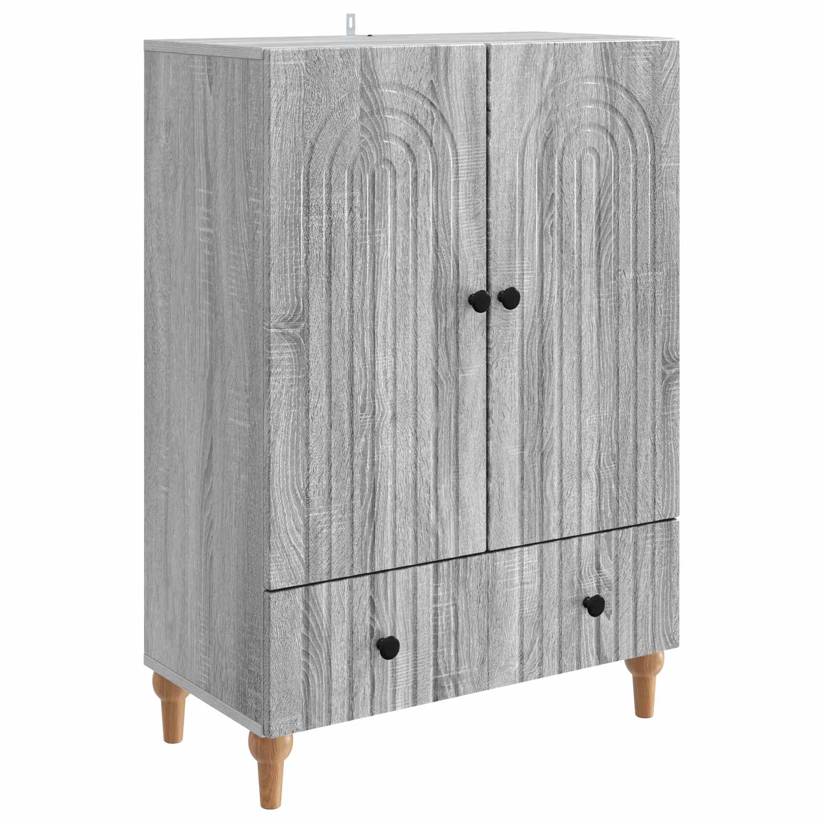 Sideboard Sonoma-Grau 66 x 34,5 x 95 cm Holzwerkstoff