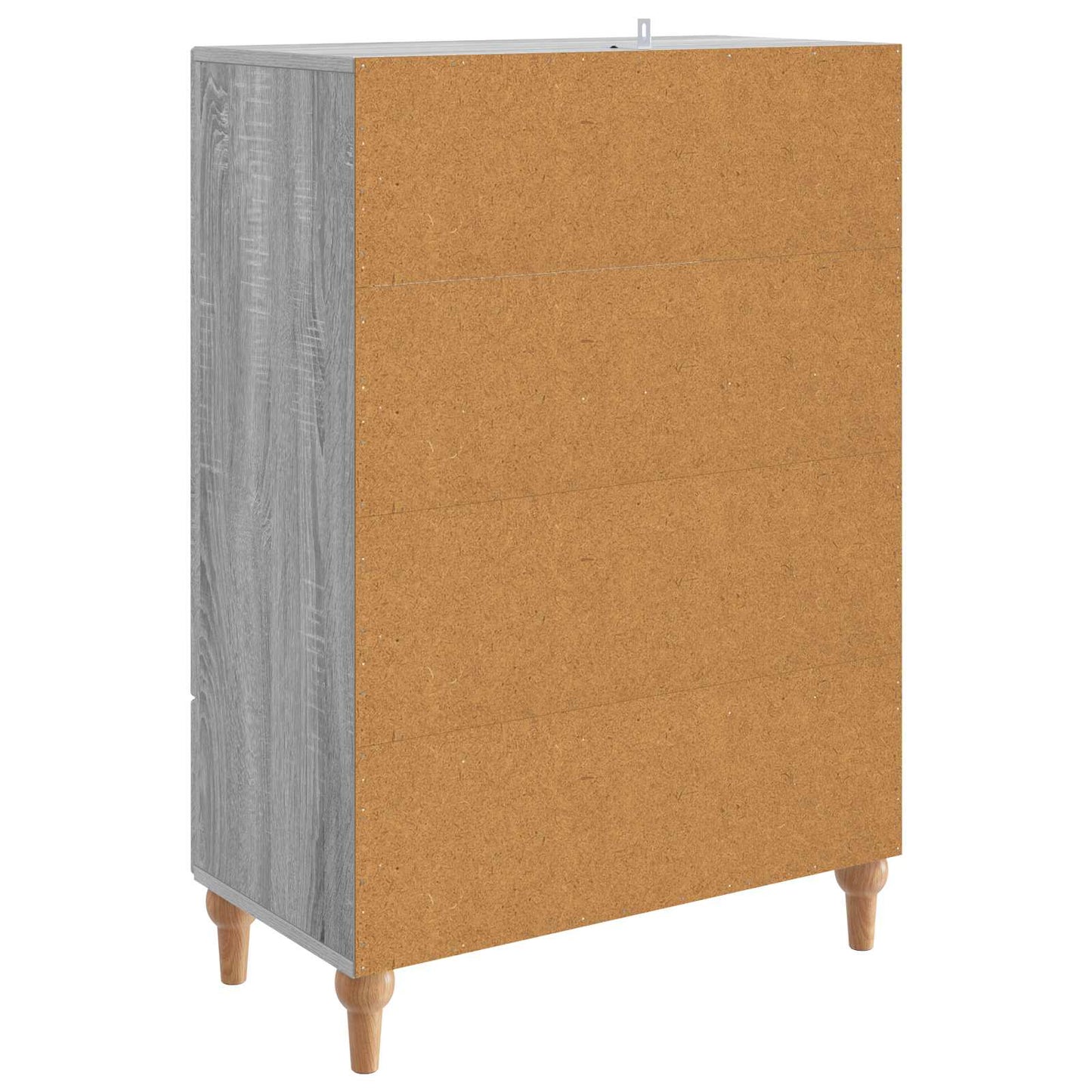 Sideboard Sonoma-Grau 66 x 34,5 x 95 cm Holzwerkstoff