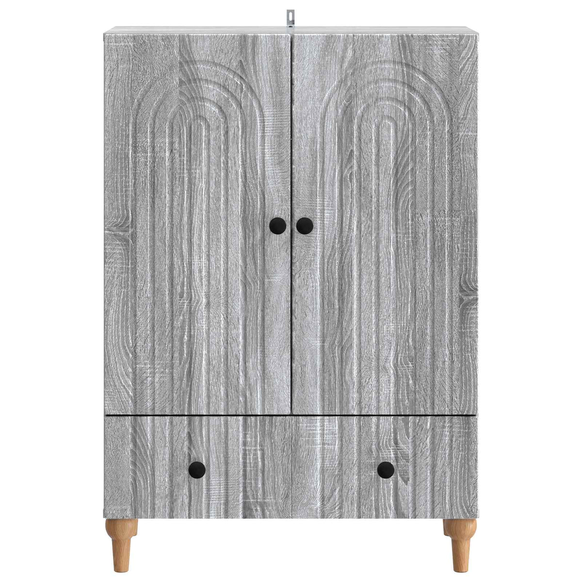 Sideboard Sonoma-Grau 66 x 34,5 x 95 cm Holzwerkstoff