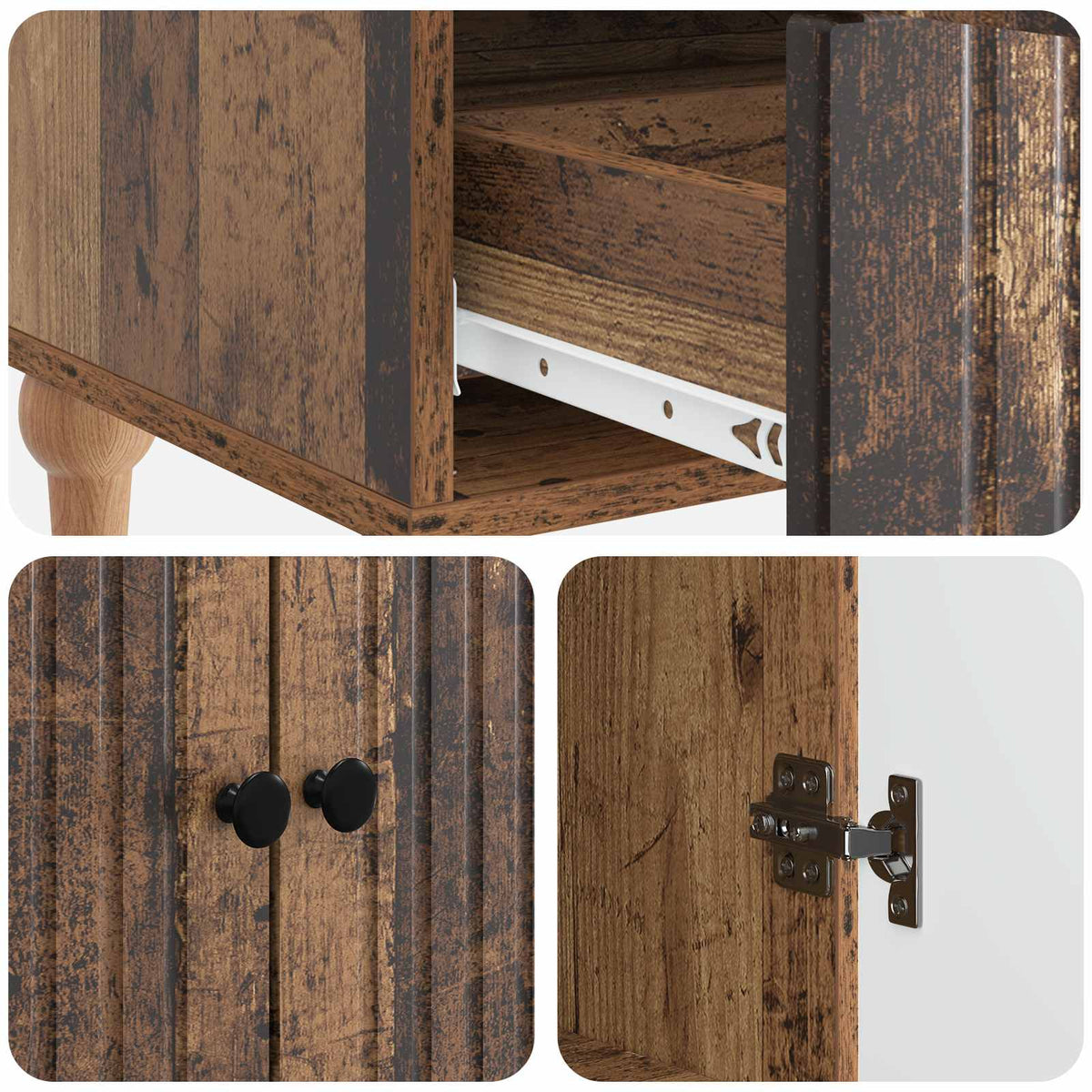 Sideboard Altholz 66 x 34,5 x 95 cm Holzwerkstoff