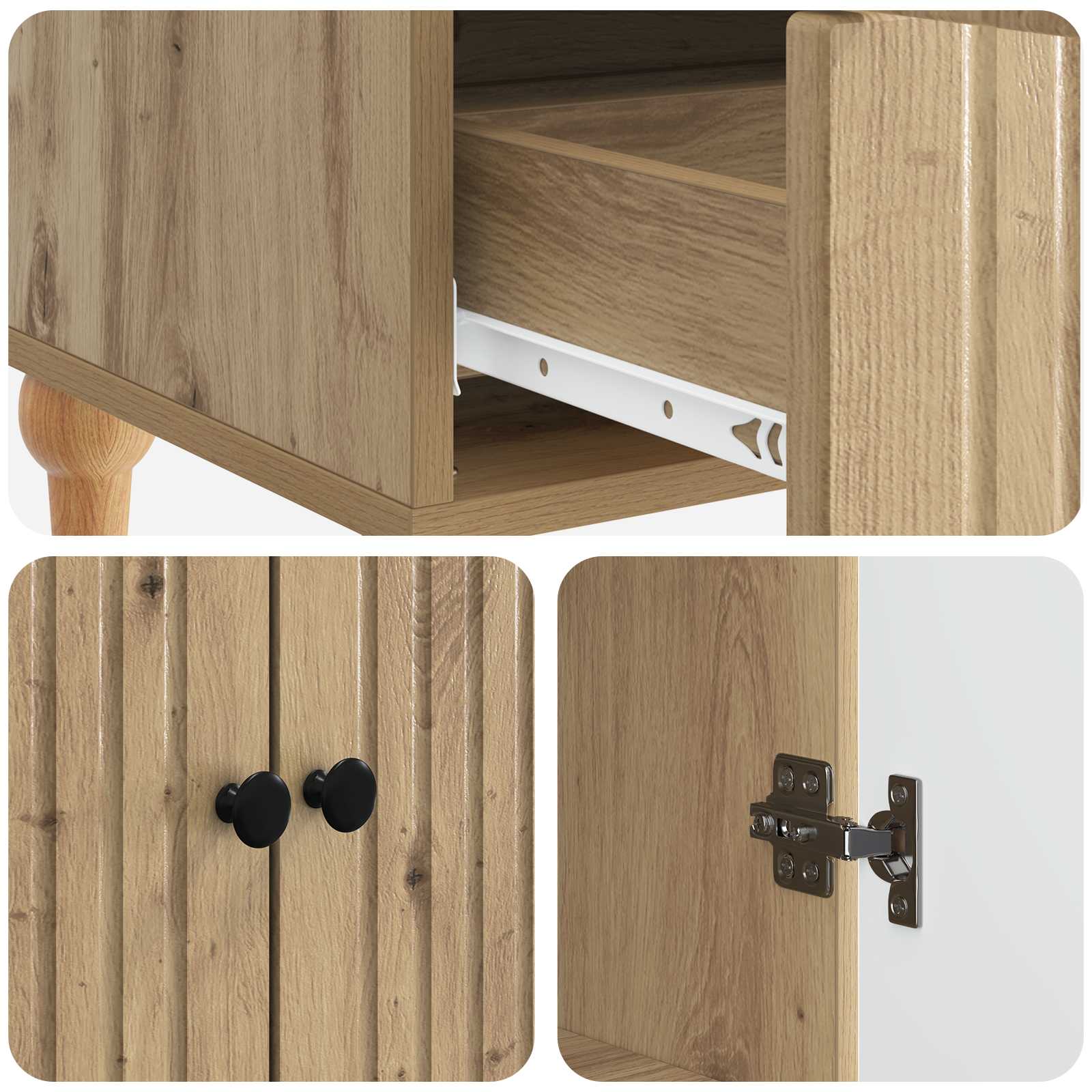 Sideboard Artisan-Eiche 66 x 34,5 x 95 cm Holzwerkstoff