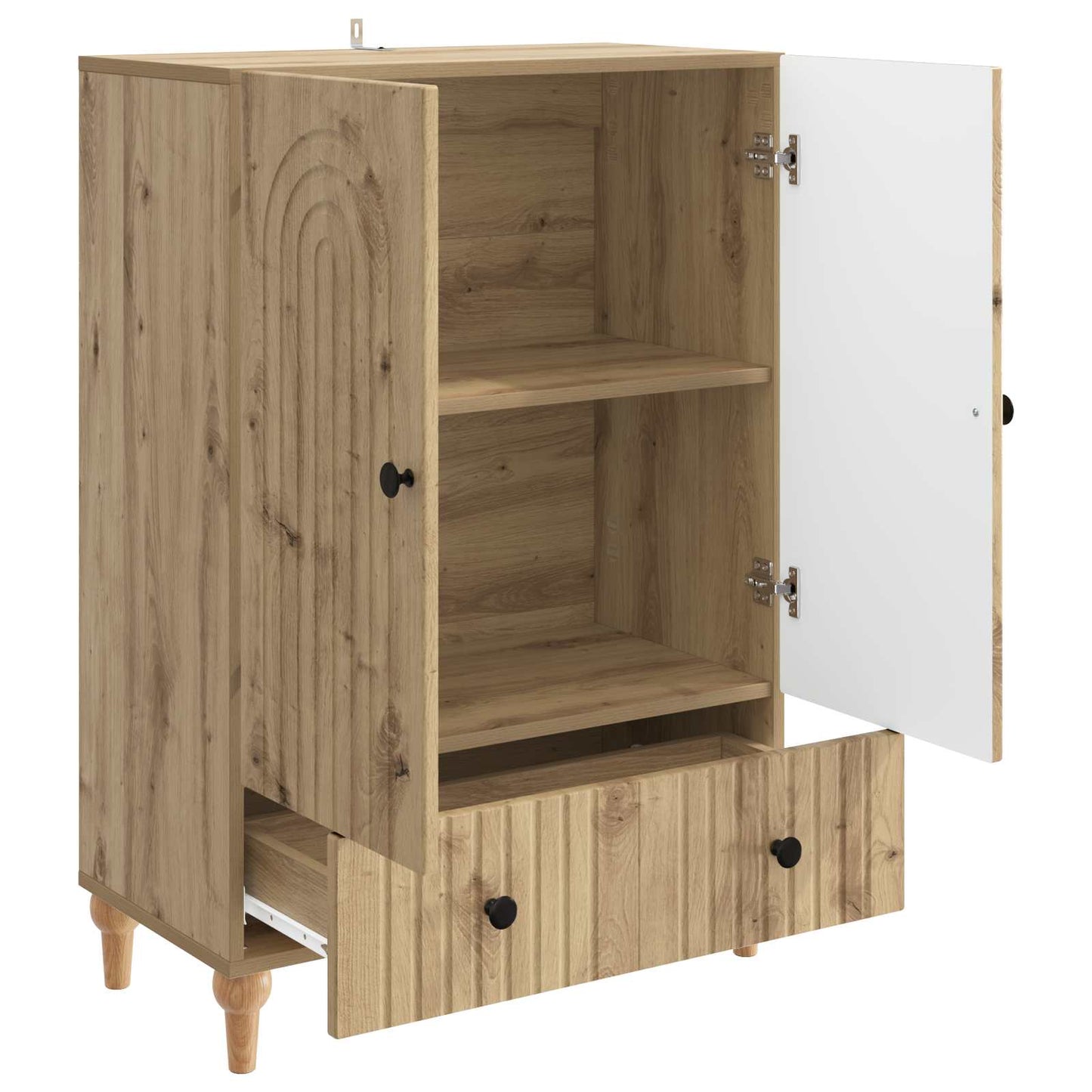 Sideboard Artisan-Eiche 66 x 34,5 x 95 cm Holzwerkstoff