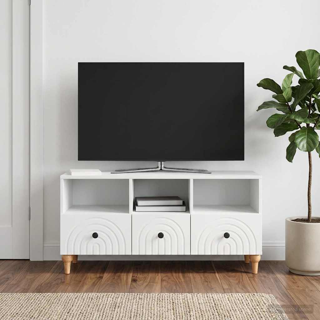 TV-Schränk Weiß 102 x 34,5 x 50 cm Holzwerkstoff