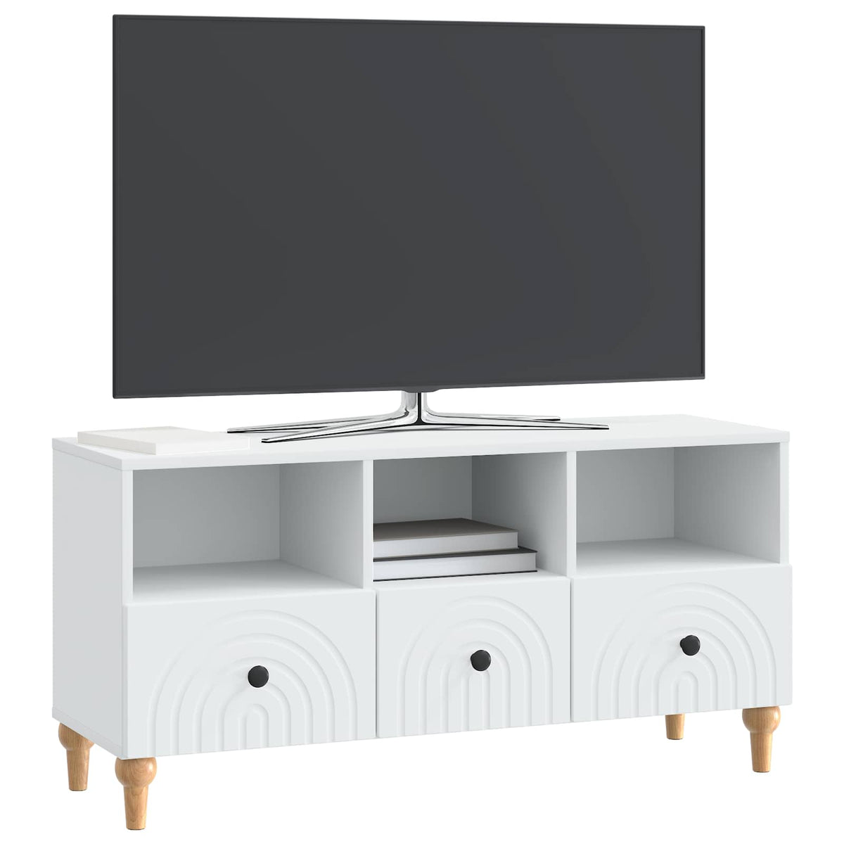 TV-Schränk Weiß 102 x 34,5 x 50 cm Holzwerkstoff