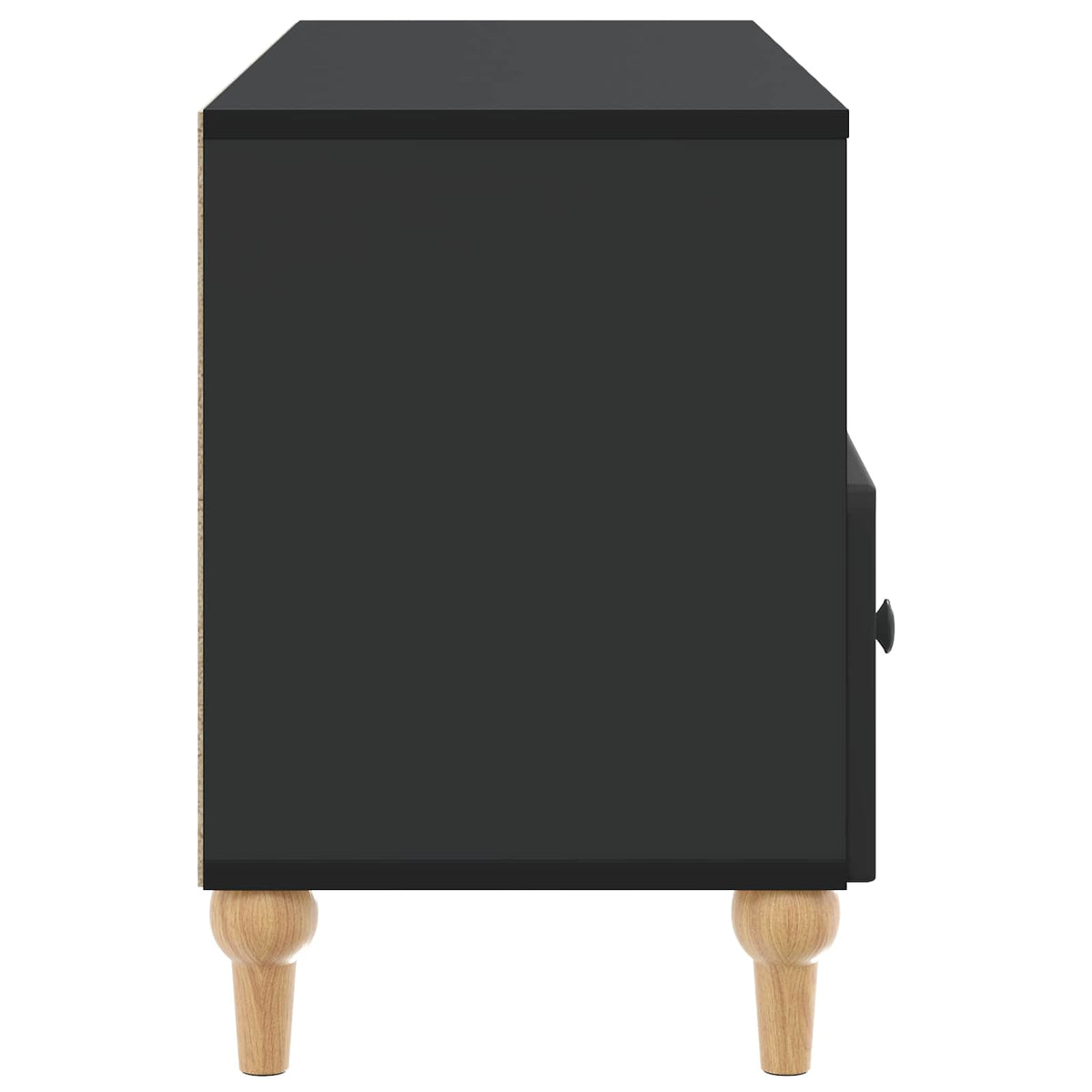 TV-Schränk 102 x 34,5 x 50 cm Schwarz Holzwerkstoff