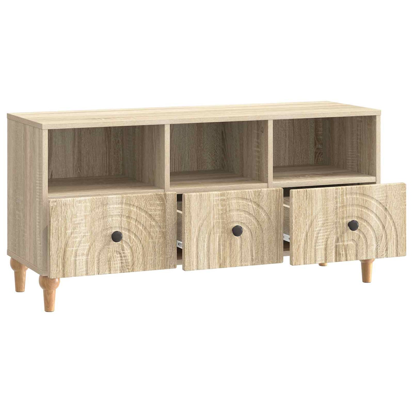 TV-Schränk 102 x 34,5 x 50 cm Sonoma-Eiche Holzwerkstoff