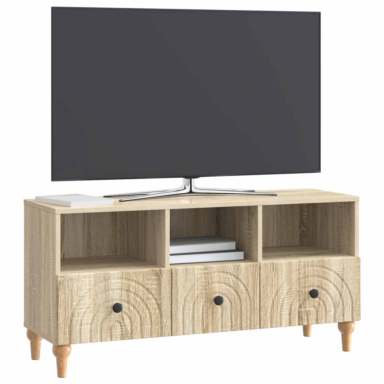 TV-Schränk 102 x 34,5 x 50 cm Sonoma-Eiche Holzwerkstoff