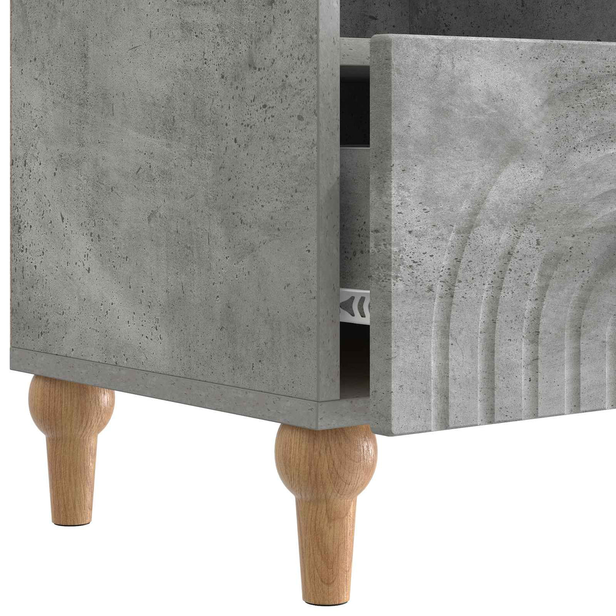 TV-Schränk 102 x 34,5 x 50 cm Betongrau Holzwerkstoff