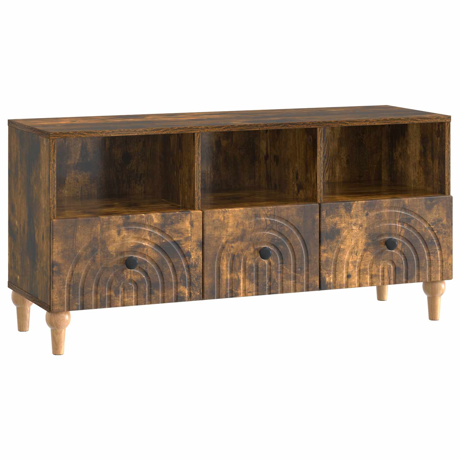TV-Schränk 102 x 34,5 x 50 cm Räuchereiche Holzwerkstoff