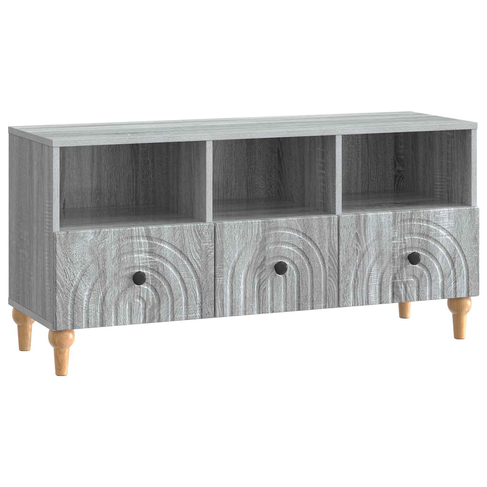 TV-Schränk 102 x 34,5 x 50 cm Sonoma-Grau Holzwerkstoff