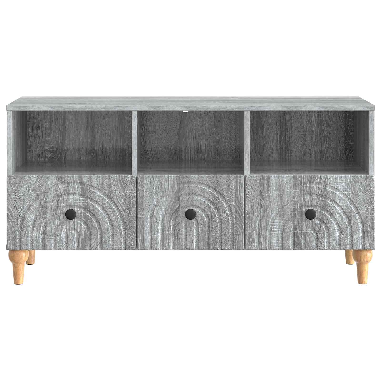TV-Schränk 102 x 34,5 x 50 cm Sonoma-Grau Holzwerkstoff