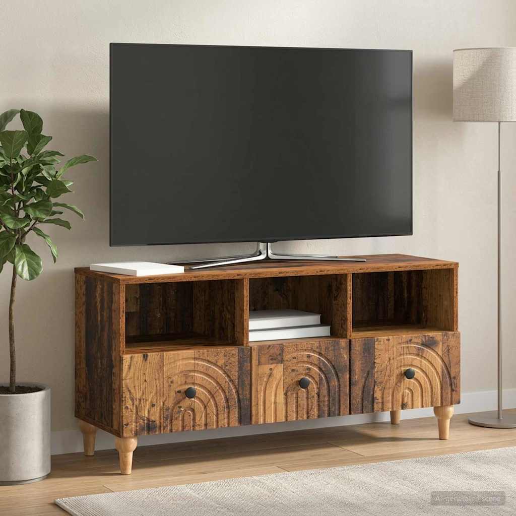 TV-Schränk 102 x 34,5 x 50 cm Altholz Holzwerkstoff