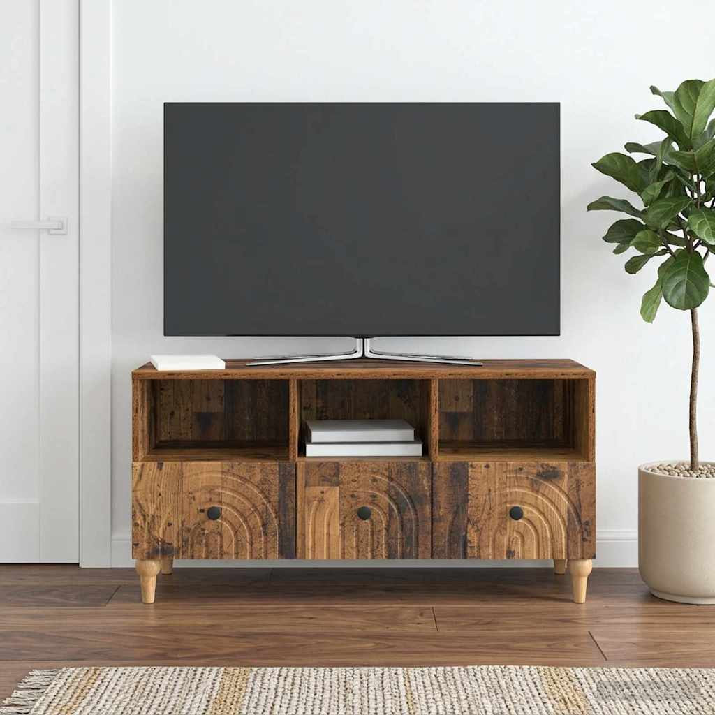 TV-Schränk 102 x 34,5 x 50 cm Altholz Holzwerkstoff