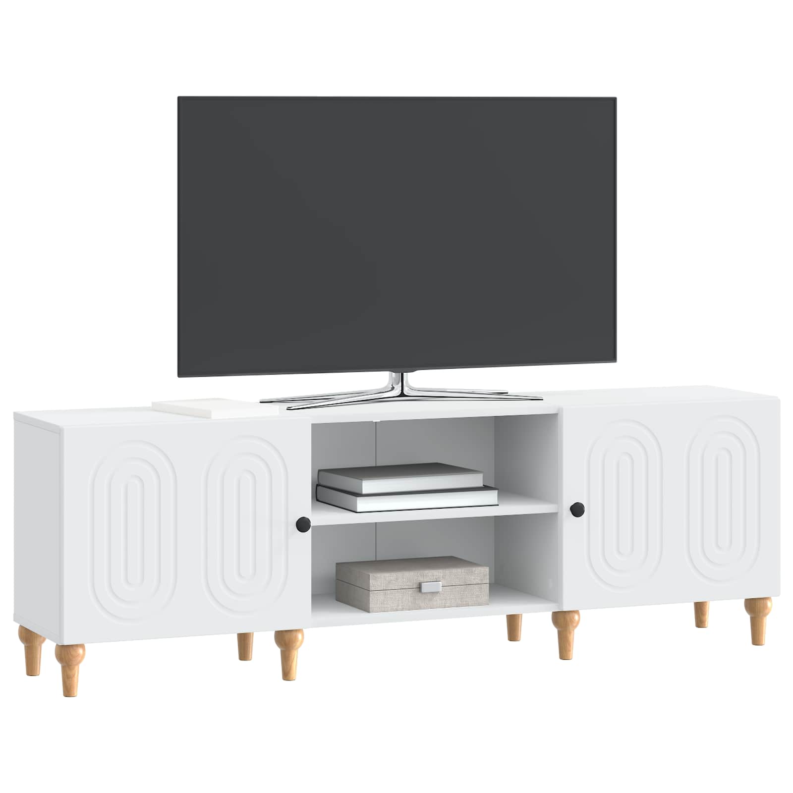 TV-Schränk Weiß 150 x 31 x 50 cm Holzwerkstoff