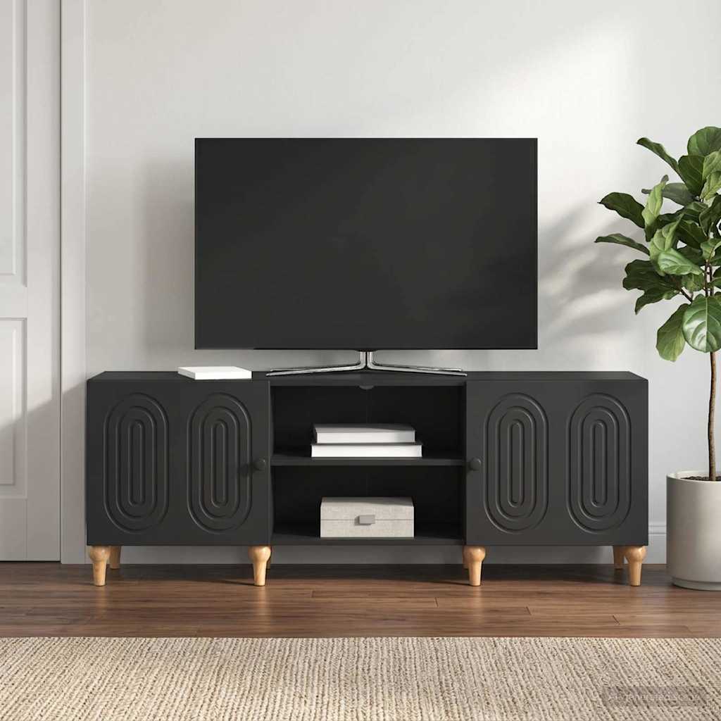 TV-Schränk 150 x 31 x 50 cm Schwarz Holzwerkstoff
