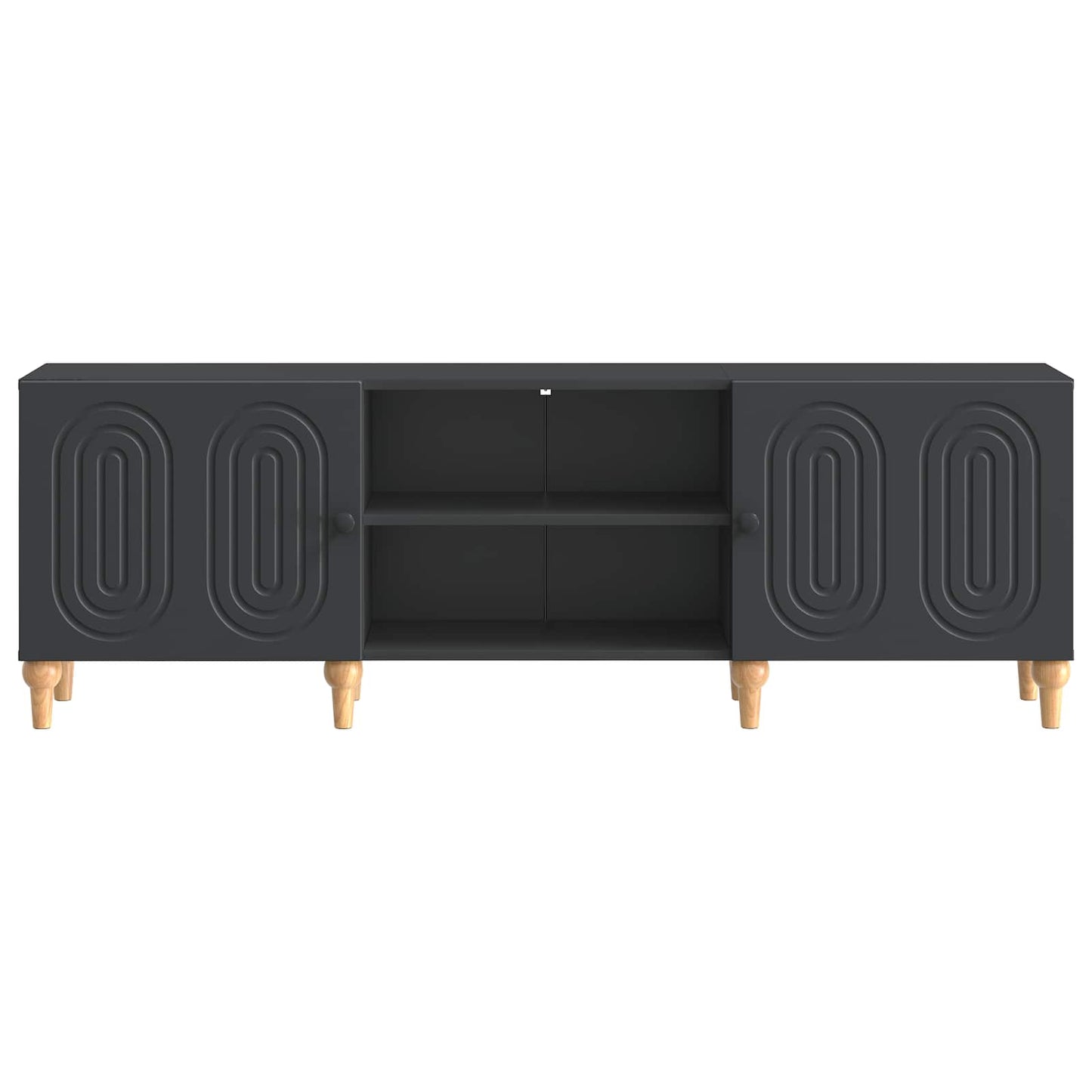 TV-Schränk 150 x 31 x 50 cm Schwarz Holzwerkstoff