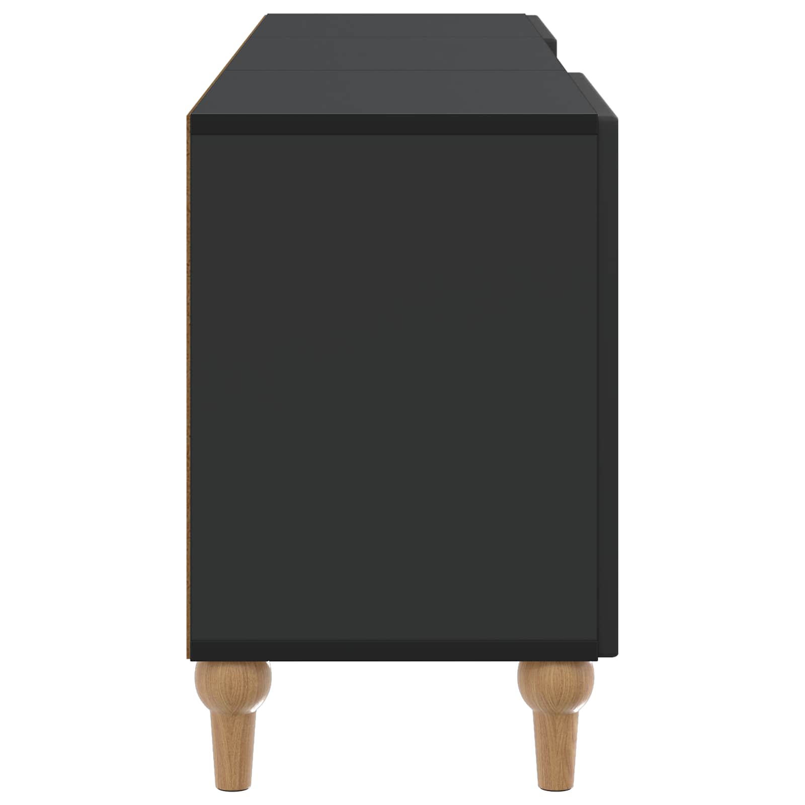 TV-Schränk 150 x 31 x 50 cm Schwarz Holzwerkstoff