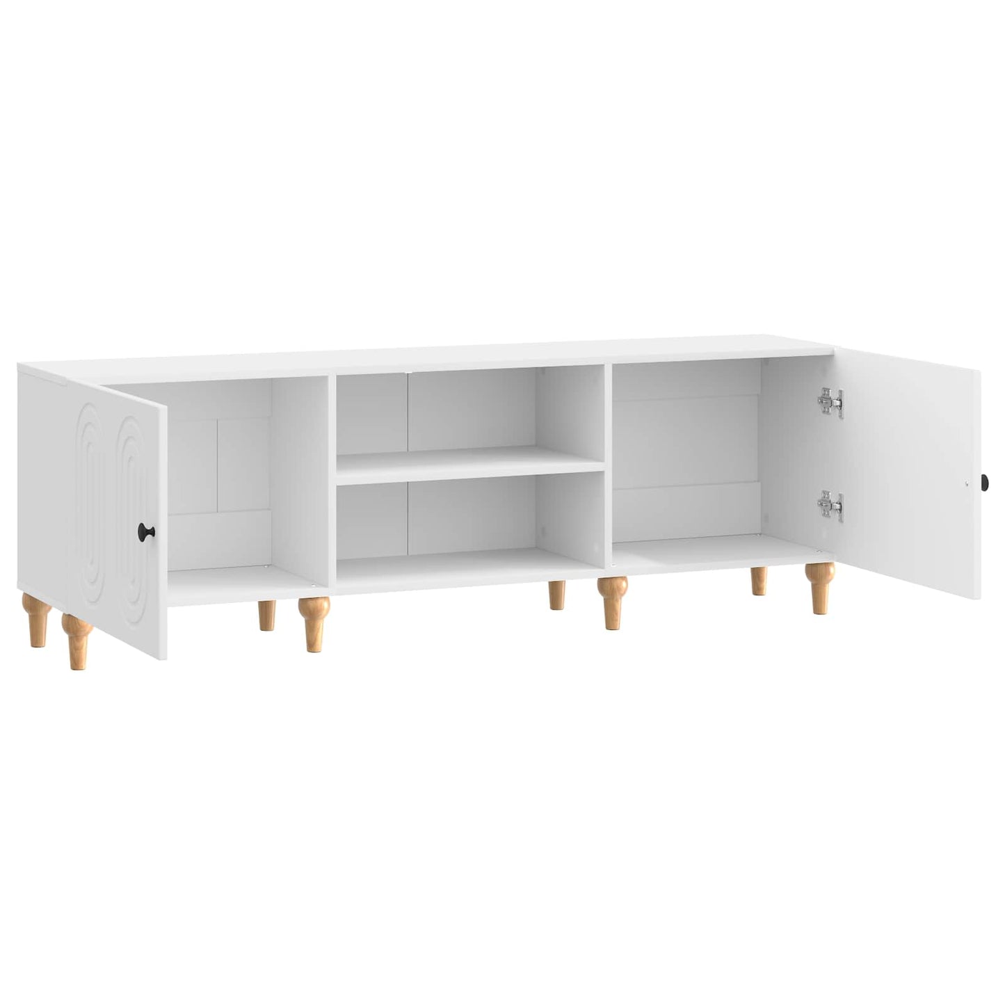TV-Schränk 150 x 31 x 50 cm Hochglanz Weiß Holzwerkstoff
