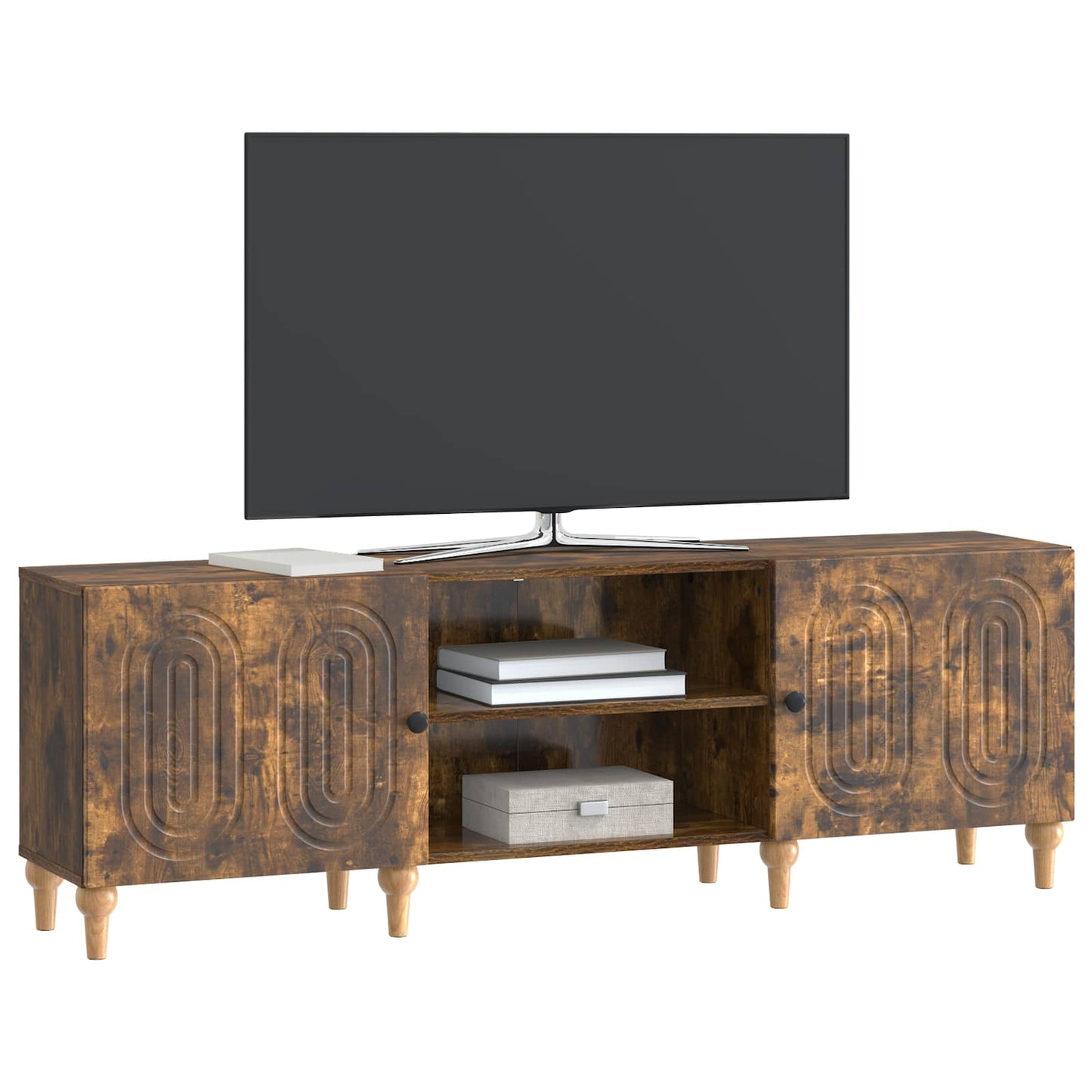 TV-Schränk 150 x 31 x 50 cm Räuchereiche Holzwerkstoff