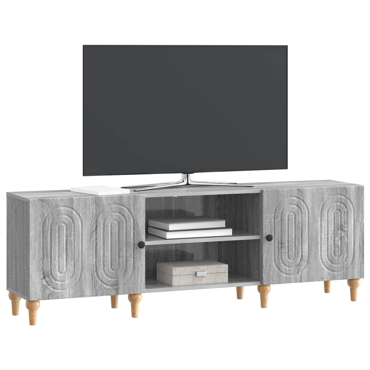 TV-Schränk 150 x 31 x 50 cm Sonoma-Grau Holzwerkstoff