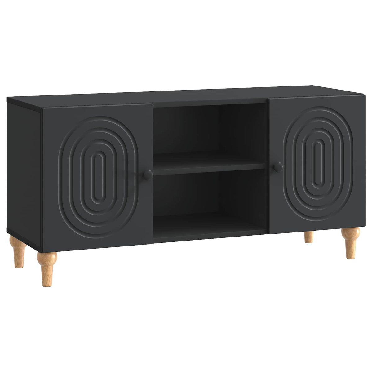 TV-Schränk Schwarz 102 x 34,5 x 50 cm Holzwerkstoff