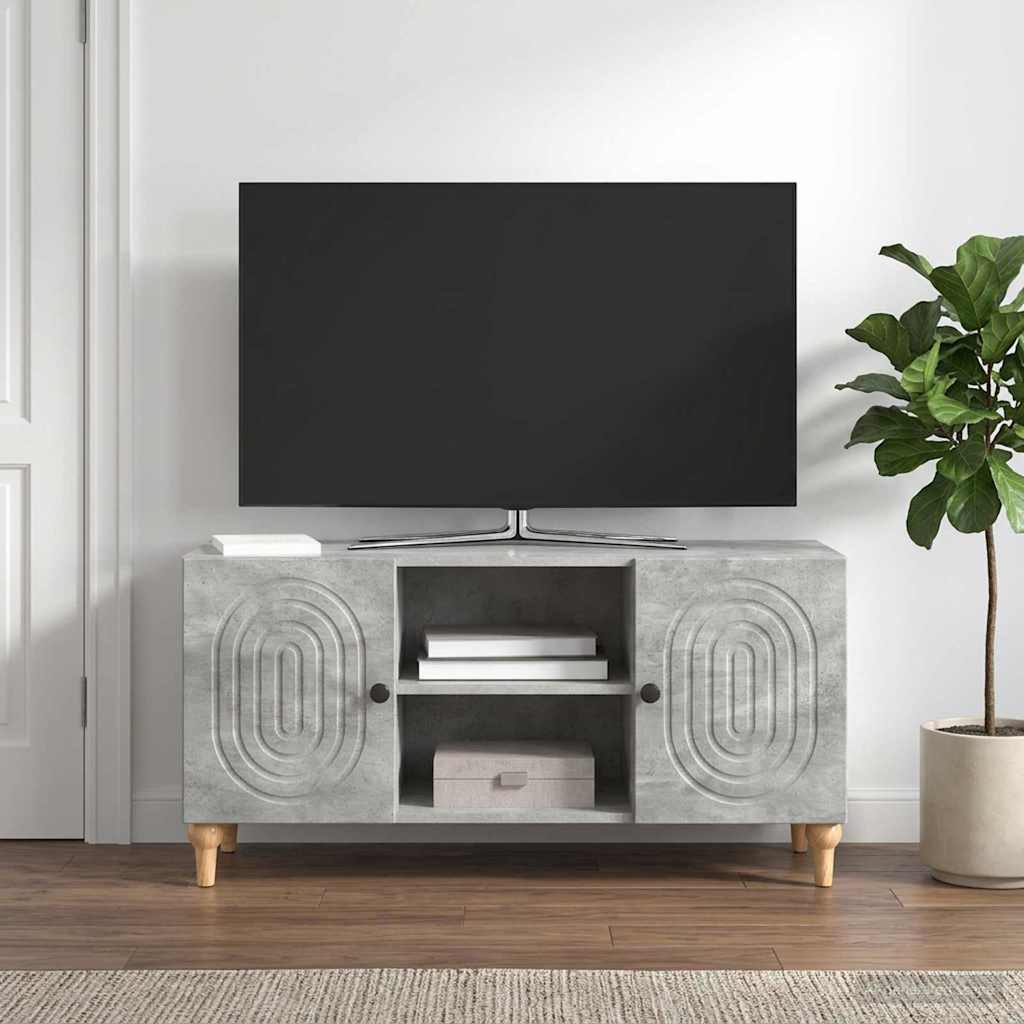 TV-Schränk Betongrau 102 x 34,5 x 50 cm Holzwerkstoff